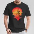 ウィンドサーフィン サンセット ウィンドサーフ メンズ レディース サーフィン Tシャツ 面白い贈り物
