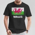 ウェールズ国旗tシャツ Tシャツ 面白い贈り物