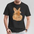 ウサギ ライオンヘッド ウサギ Tシャツ 面白い贈り物