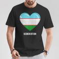 ウズベキスタン国旗シャツ Tシャツ 面白い贈り物