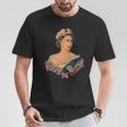 エリザベス女王2世 イギリスの王冠 マジェスティ エリザベス女王 Tシャツ 面白い贈り物
