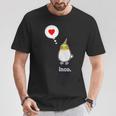 オカメインコ さん『ハート』フキダシ 鳥【どうぶつフレンズ】動物 イラスト Tシャツ 面白い贈り物