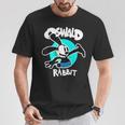 オズワルドラビット ヴィンテージ 漫画 バニー ハッピー ティール Tシャツ 面白い贈り物