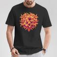 オレンジ ハイビスカス トロピカル ブロッサム 夏 美学 Tシャツ 面白い贈り物