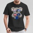 オーストラリア国旗 オーストラリアコアラ Tシャツ 面白い贈り物