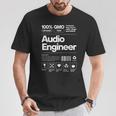 オーディオエンジニア コーヒー好き 音楽スタジオ サウンド Dj好き Tシャツ 面白い贈り物