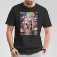 カップケーキの森の猫 Tシャツ 面白い贈り物