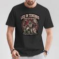 カトリック騎士団 テンプル騎士団 十字軍 十字架 ラテン 長袖tシャツ Tシャツ 面白い贈り物
