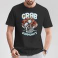 カニアレルギー Crab Allergy Community Tシャツ 面白い贈り物