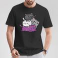 カワイイ猫の山 アセクシャルプライド Tシャツ 面白い贈り物