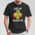 キスマイアスパラガス 野菜ミーム 農家 オーガニック ガーデニング Tシャツ 面白い贈り物