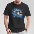 キハダマグロ釣り 大物漁師 Tシャツ 面白い贈り物