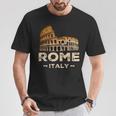 クール ヴィンテージ ローマ イタリア コロッセオ お土産 ローマ イタリア Tシャツ 面白い贈り物