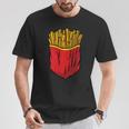 クールなフライドポテトポケットノベルティグラフィックtシャツ&クールデザイン Tシャツ 面白い贈り物