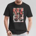グラフィティテディベア エッジー ビンテージ レトロ アーバン ストリートウェア Tシャツ 面白い贈り物