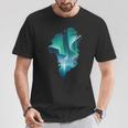 グリーンランド オーロラ ヌーク 北極 オーロラ シーン バケーション Tシャツ 面白い贈り物