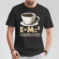 コーヒーラバーエナジーミルクコーヒー EMc² Tシャツ 面白い贈り物