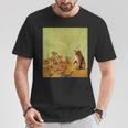 ゴッホ ひまわり おもしろい 猫 アート 絵画 Tシャツ 面白い贈り物