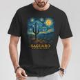 サグアロ国立公園にインスパイアされた星空の夜の冒険 Tシャツ 面白い贈り物