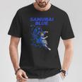 サムライブルーamurai Blue サッカー代表 漫画アニメ Tシャツ 面白い贈り物