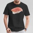 サーモン握り ローポリお寿司 鮭 レトロディザイン Tシャツ 面白い贈り物