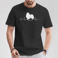 シェルティハートビートドッグデザイン シェルティギフト Tシャツ 面白い贈り物