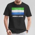 シエラレオネ国旗tシャツ Tシャツ 面白い贈り物