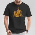 ジャズジャンル付きジャズドラマーtシャツ Tシャツ 面白い贈り物