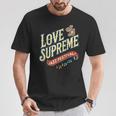 ジャズ愛好家のためのラブシュプリームジャズフェスティバル Tシャツ 面白い贈り物