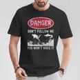 スキューバダイビング ダイバー Danger Don't Follow Me You Won't Make It Tシャツ 面白い贈り物