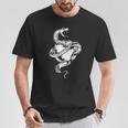 スネークラップアラウンドアップル タトゥーアート Tシャツ 面白い贈り物