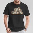 スーパーカブc100 原付バイク レトロジャパン 長袖tシャツ Tシャツ 面白い贈り物