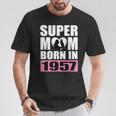 スーパー・ママ 1957年生まれ ママ 誕生日 1957年 誕生日 1957年 Tシャツ 面白い贈り物