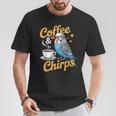 セキセイインコ コーヒー チャープス セキセイインコ Tシャツ 面白い贈り物