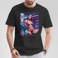 セクシーガールグラフィックtシャツ セクシーラティーナビキニモデル&スポーツカー Tシャツ 面白い贈り物