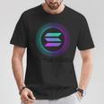 ソラナ・ソルコイン・トゥ・ザ・ムーン Tシャツ 面白い贈り物