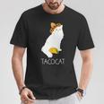 タコキャット-楽しい猫の回文 Tシャツ 面白い贈り物