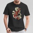 タトゥースタイル 伝統的な日本の虎 中国新年 Tシャツ 面白い贈り物