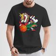 ダビングユニコーン ジョーダン バスケットボールファンジャージ ジョーダン国旗 Tシャツ 面白い贈り物