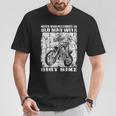 ダートバイクオールドマン Tシャツ 面白い贈り物