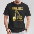 ダートライフ 建設掘削機 重機 オペレーター Tシャツ 面白い贈り物
