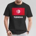 チュニジア国旗tシャツ Tシャツ 面白い贈り物