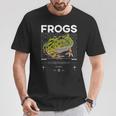 ツノガエル ストリートウェア カエル飼育員 Tシャツ 面白い贈り物