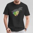 ティーレックス コニュア シャドウオウム パイナップル コニュア ペット 鳥 恋人 Tシャツ 面白い贈り物