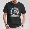 トゥールーズラグビー水彩 Tシャツ 面白い贈り物
