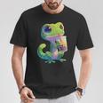 トカゲ かわいい 野生動物 ヤモリ かわいい 爬虫類 Tシャツ 面白い贈り物