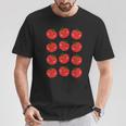 トマト柄 かわいい ハッピー トマト フルーツ ビーガン フルータリアン Tシャツ 面白い贈り物