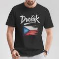 ドヴォルザーク チェコの旗 チェコの名前 Tシャツ 面白い贈り物