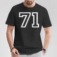 ナンバー71 代表チームスポーツチーム 誕生日 年齢 年 Tシャツ 面白い贈り物