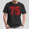 ナンバー75 Redports Teamtyle 長袖tシャツ Tシャツ 面白い贈り物